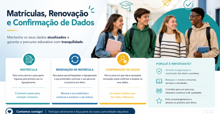 Matrículas para o ano letivo 2026/2027